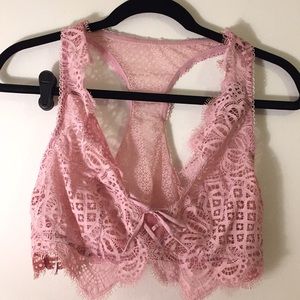 VICTORIAS SECRET DREAM ANGELS PINK LACE BRALETTE